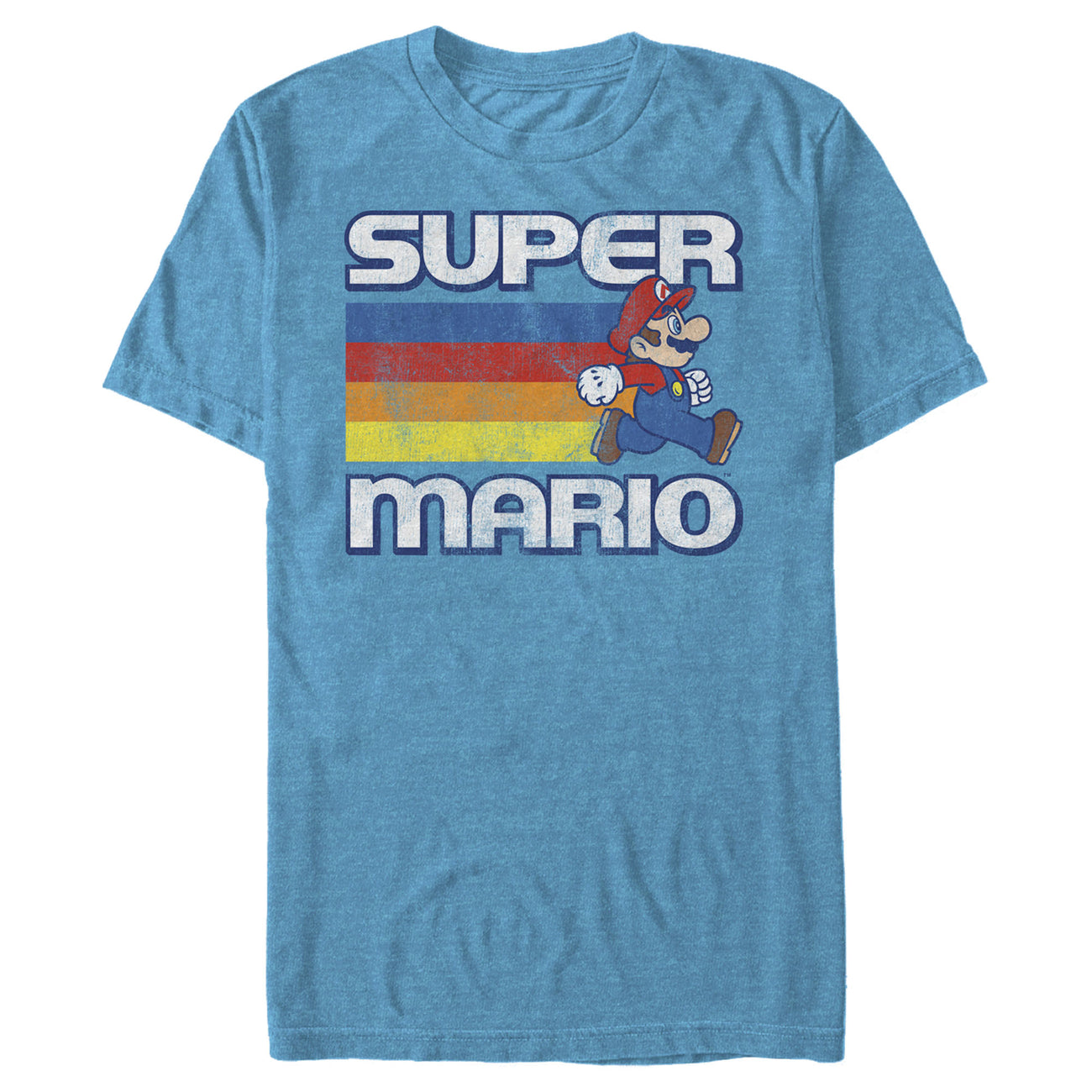 Unisex Nintendo Super Mario Rainbow Stripes T-Shirt